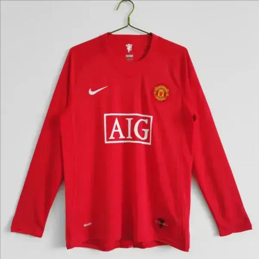 Manchester United Retro Home Jersey Full-Sleeves.(Embroidery)