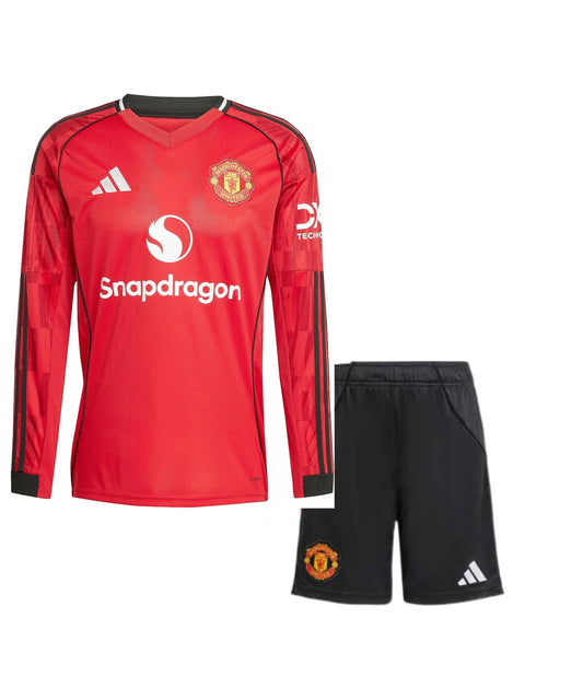 Manchester United 2025/26 Home (Jersey+Shorts).Embroidery