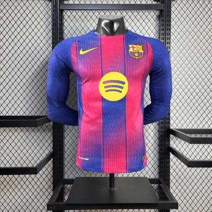 FC Barcelona 2025/26 Home Jersey Full-Sleeve.(Embroidery)
