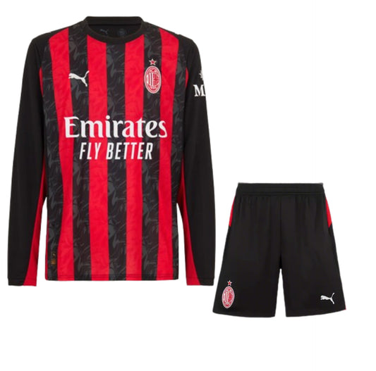 AC Milan 2025/26 Home (Jersey+Shorts).Embroidery