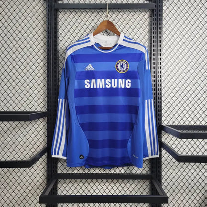 Chelsea 11-12 UCL Final Retro Home Jersey Full-Sleeves. (Embroidery)