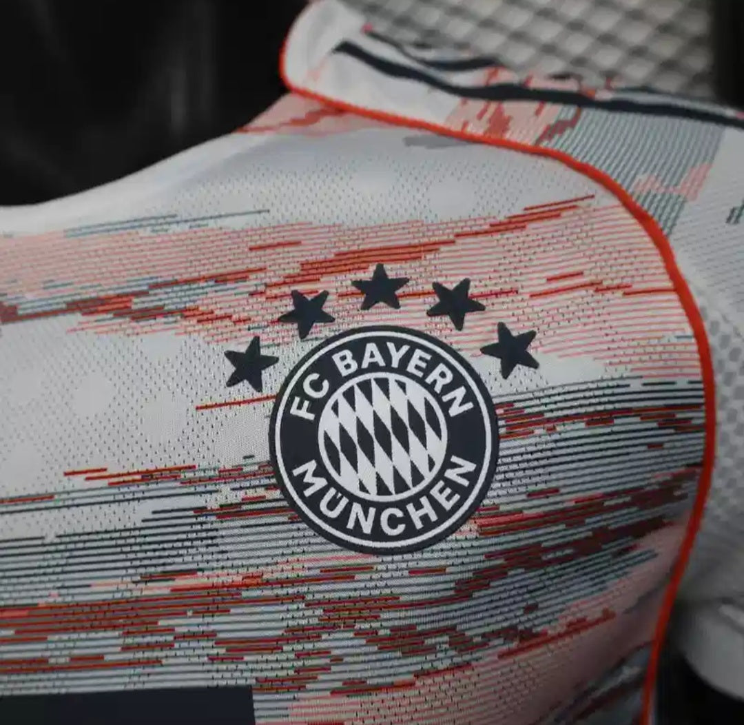 FC Bayern Munich 2025/26 Away Jersey Half-Sleeves.(Embroidery)
