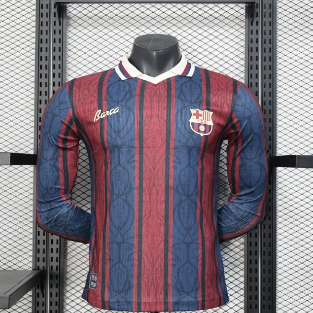 FC Barcelona 2025/26 Home Jersey Full-Sleeve.(Embroidery)
