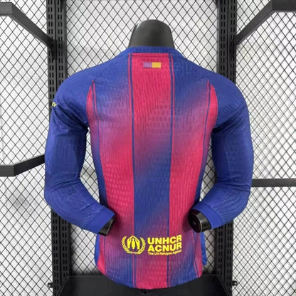 FC Barcelona 2025/26 Home Jersey Full-Sleeve.(Embroidery)