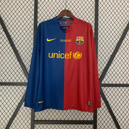 FC Barcelona 2008–09 Retro Home Jersey.(Embroidery)