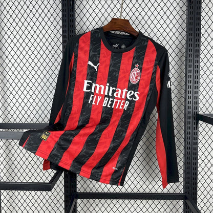 AC Milan 2025/26 Home Jersey Full-Sleeve.(Embroidery)