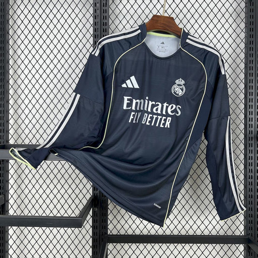 Real Madrid 2025/26 Away Jersey Full-Sleeve.(Embroidery)